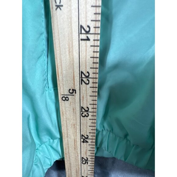 Riley & James Windbreaker Jacket Woman's "Good Vibes" M Black & Mint - Picture 8 of 10